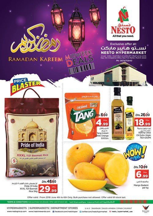 Nesto Midweek Deals Mushrif, Ajman