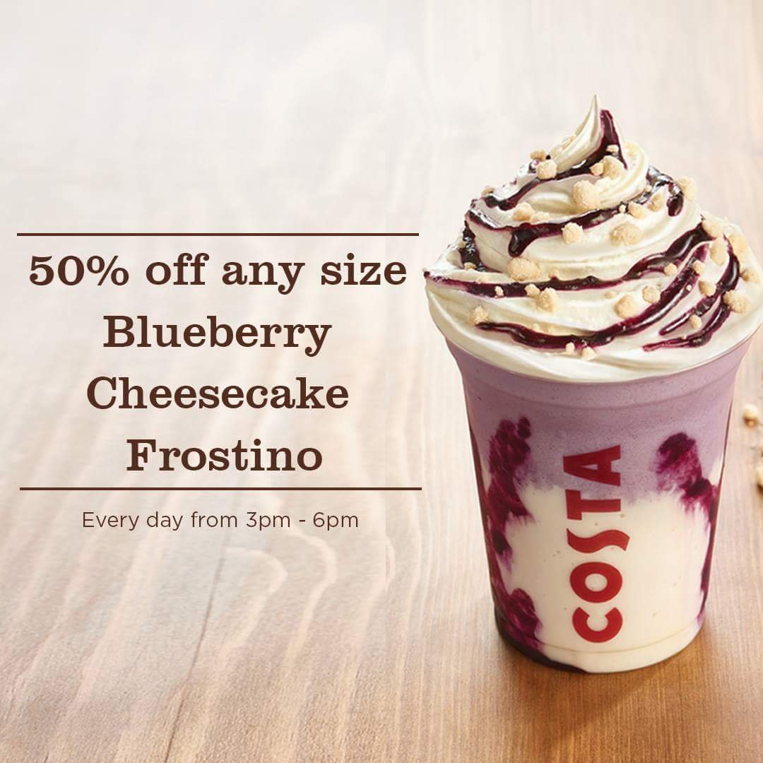 FB IMG 1533129558033 This August enjoy 50% off @ Costa coffee