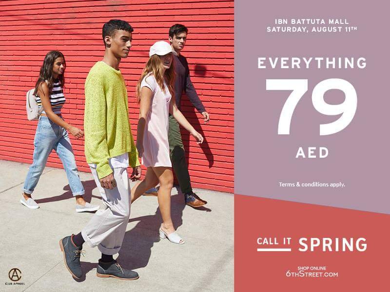 Calling out to all, Everything for AED 79 only at Call It Spring