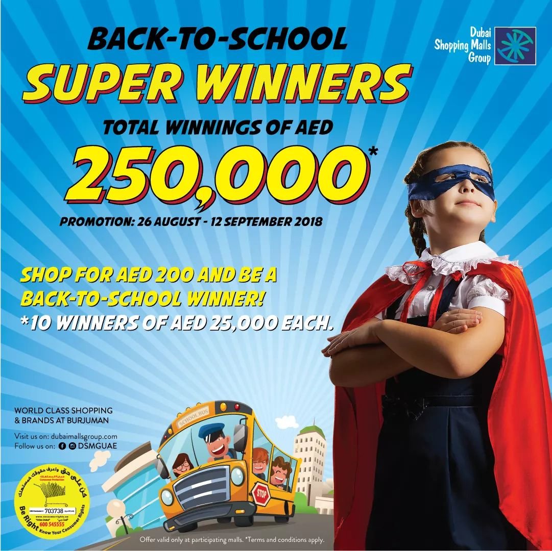 FB IMG 1535357807691 Be a back-to-school winner at Malls in Dubai