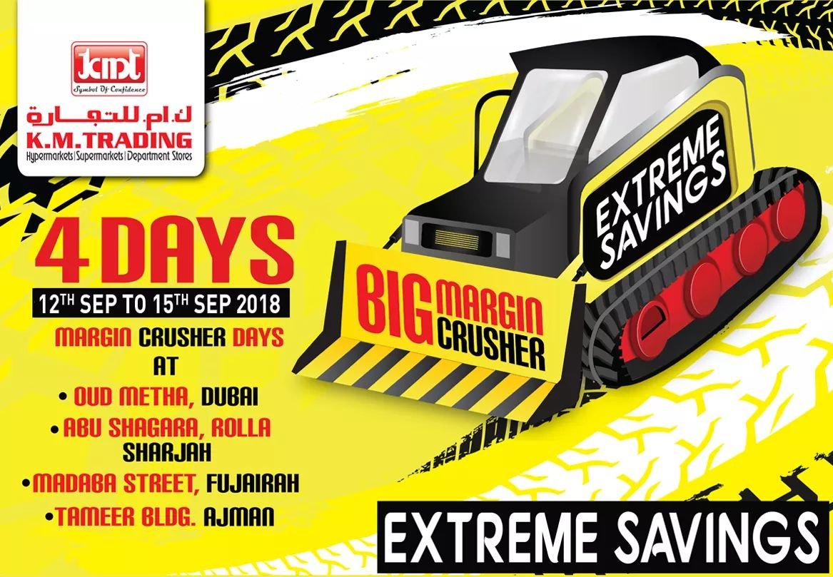K.M.TRADING BIG MARGIN CRUSHER FROM 12TH SEPTEMBER TO 15TH SEPTEMBER 2018