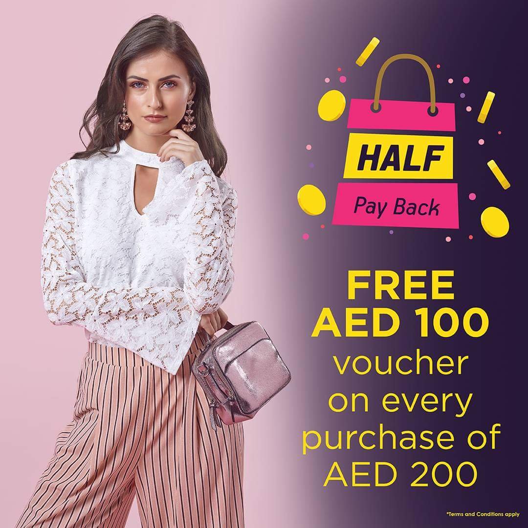 Offer of the season! HALF PAY BACK is here! SHOP NOW @ Redtag