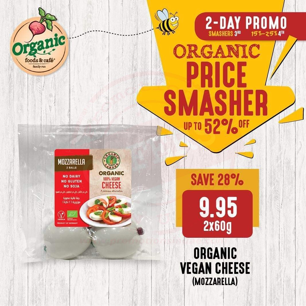 FB IMG 1541230876970 Organic Food & Cafe have a 2 day promo, vegan cheese options up to 40% off.