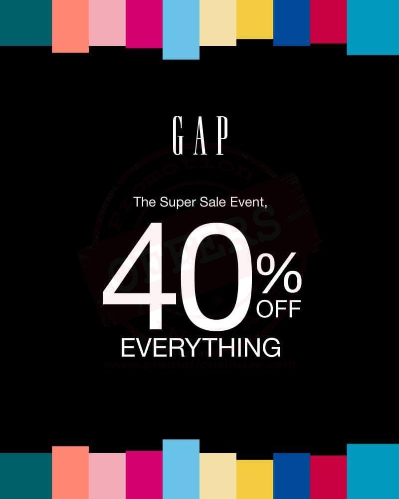 YES, EVERYTHING.  Shop today in all Gap stores and on gap.ae Hurry!