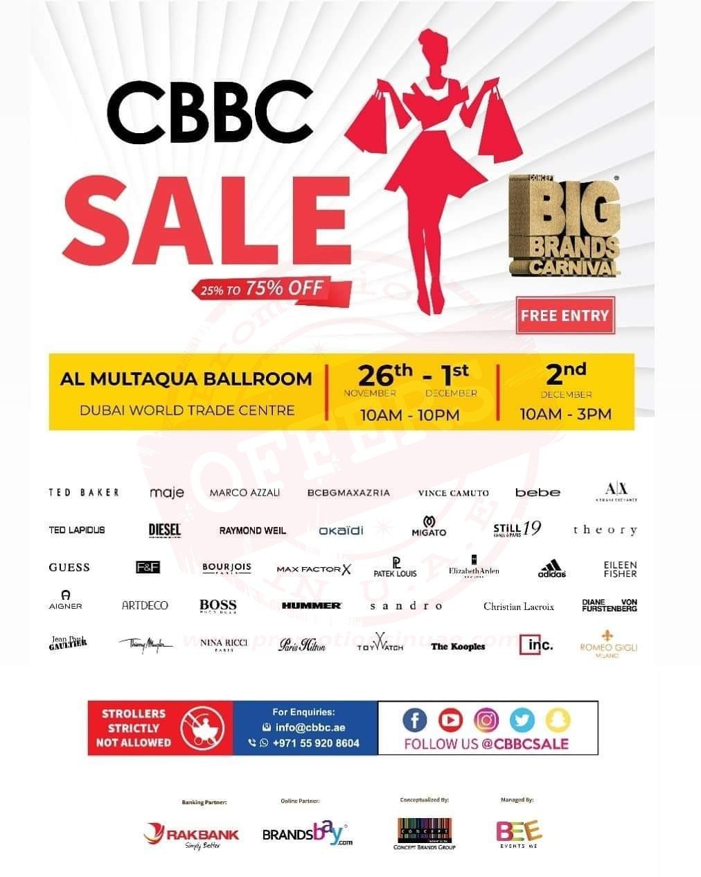 The Concept Big Brands Carnival is back with upto 25% to 75% Off on Major Brands.
