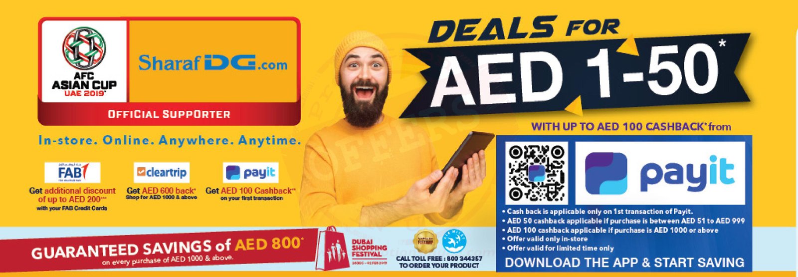 Sharaf DG AED 1 to 50 Offer