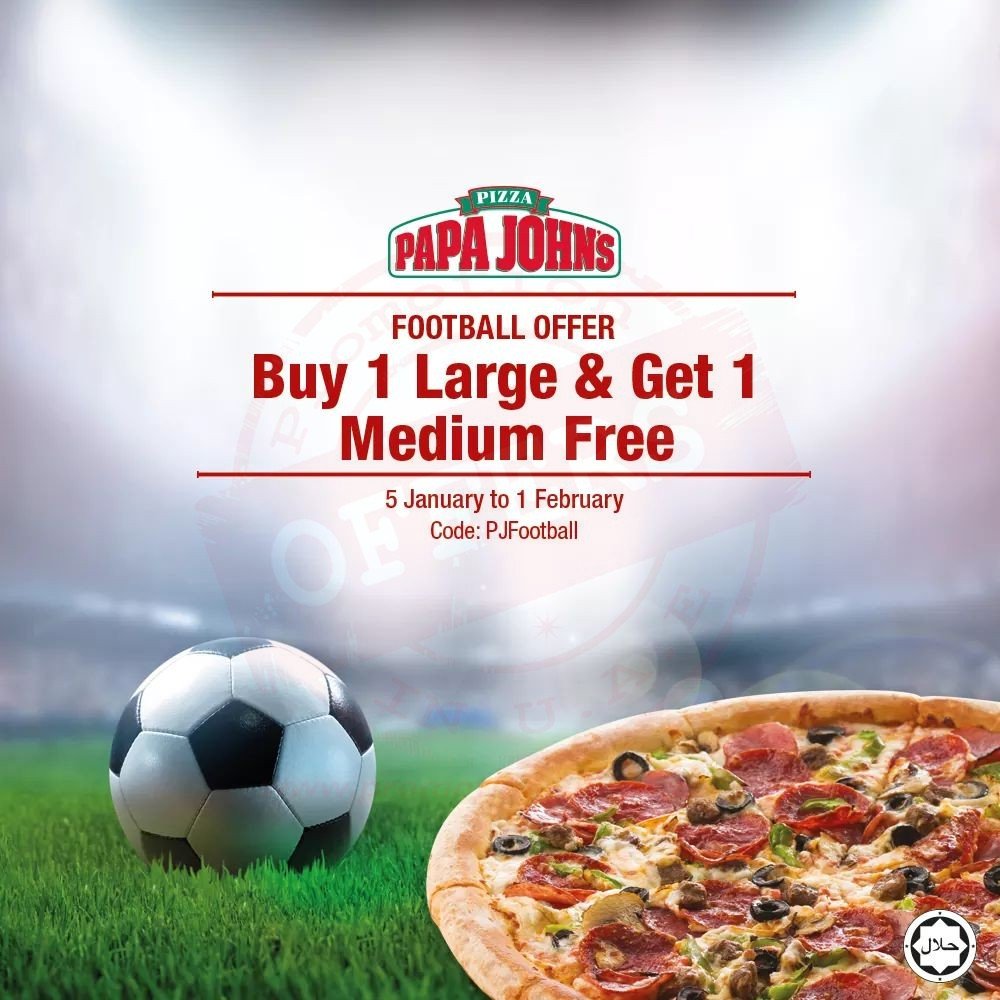 FB IMG 1546933455188 Super Papa John's offer for all football fans!