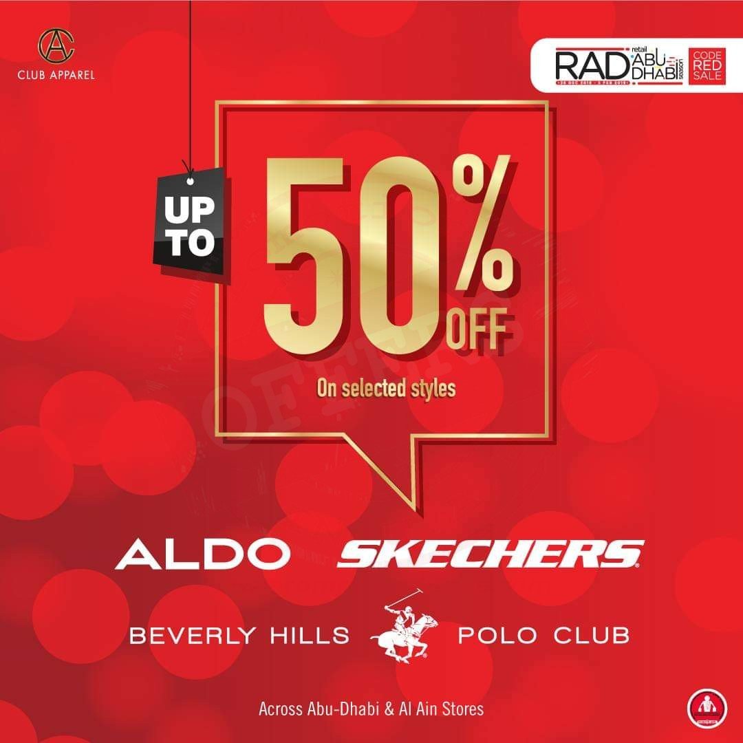 With CLUB APPAREL. Enjoy discounts up to 50% off