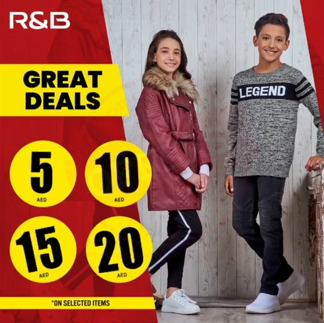 GREAT DEALS at an even better price! Available at R&B