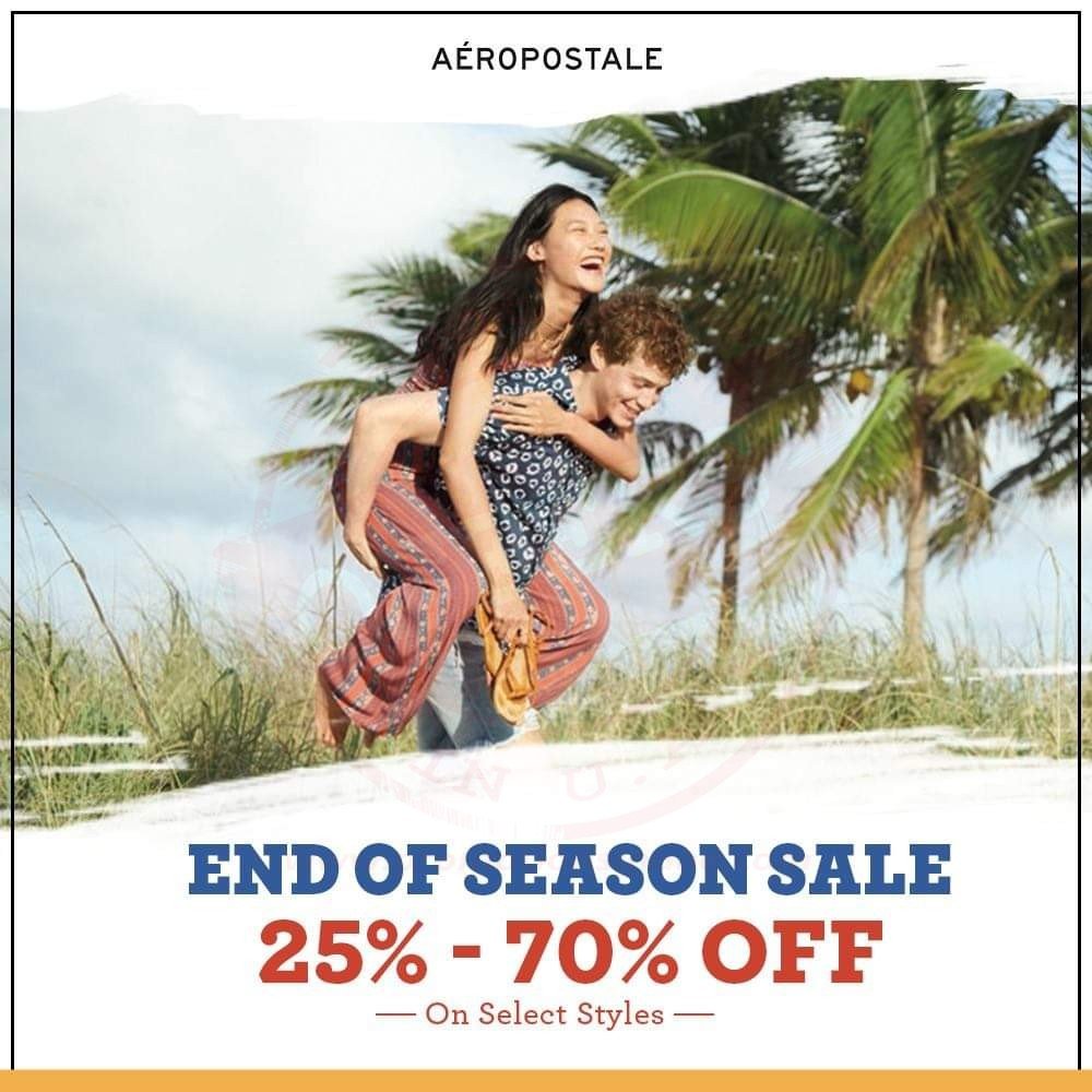 Discounts from 25% to 70%- Aeropostale