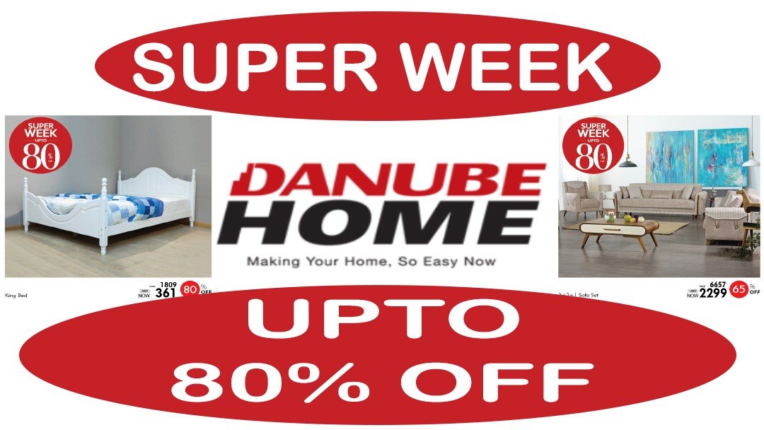 Danube Home One Week of Amazing deals up to 80% OFF