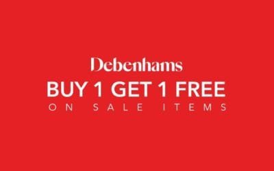 Buy 1 Get 1 Free at Debenhams