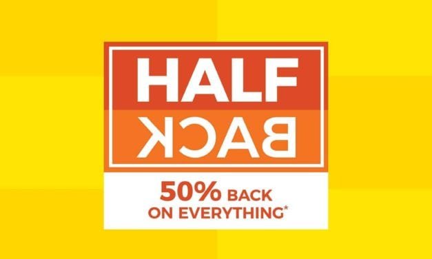 Get half back at Homes r Us.