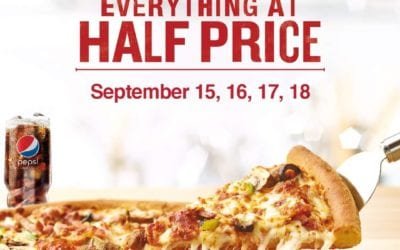 EVERYTHING AT HALF PRICE is back! PapaJohnsUAE