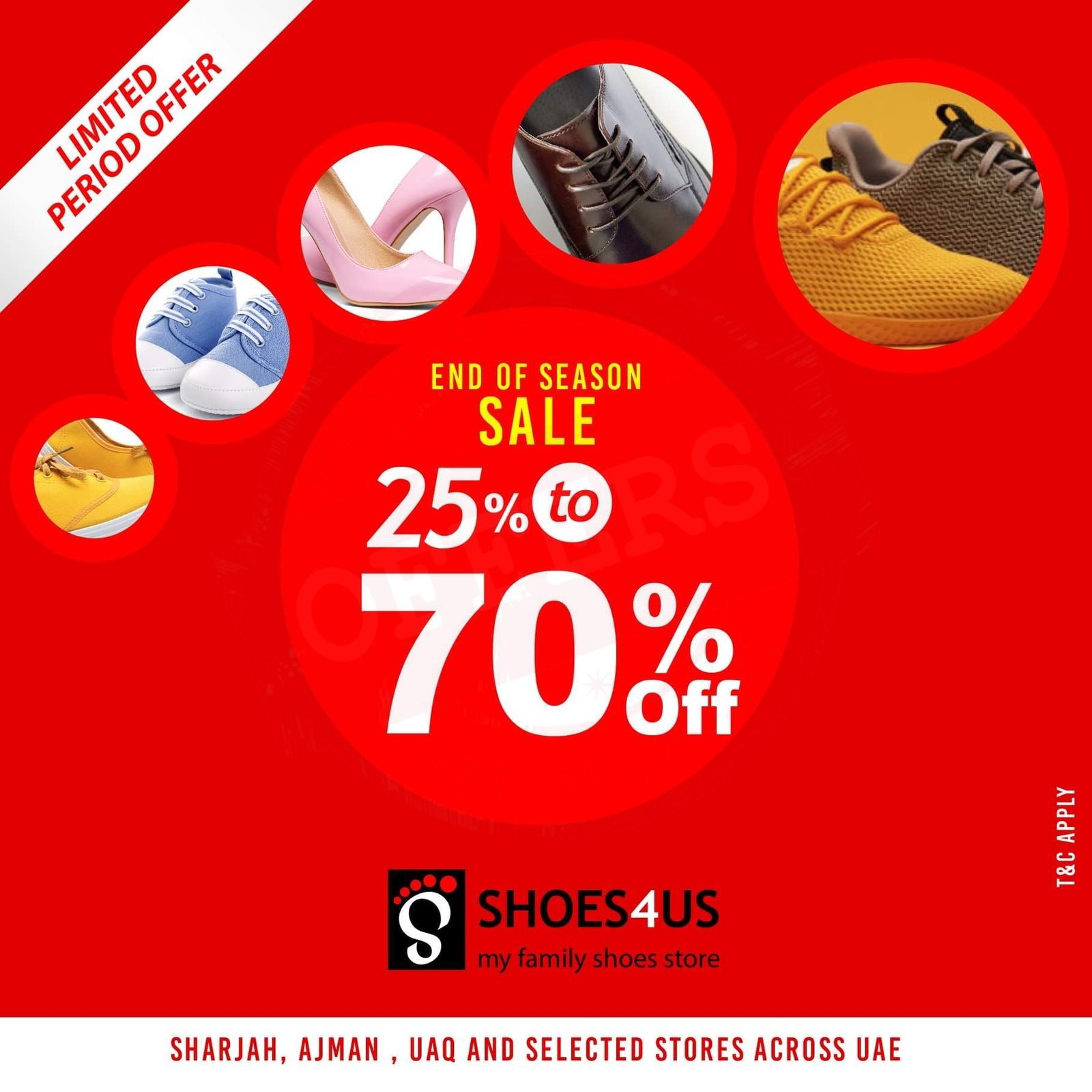FB IMG 1568815107492 End Of Season Sale 25% - 70% Offer at Shoes4us