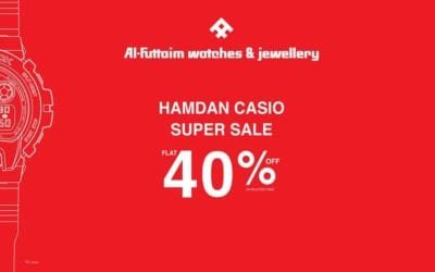 Super Sale! Enjoy FLAT 40% off @Al-Futtaim Watches & Jewellery
