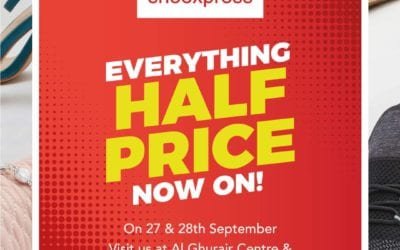 HALF PRICE on EVERYTHING! at Shoexpress