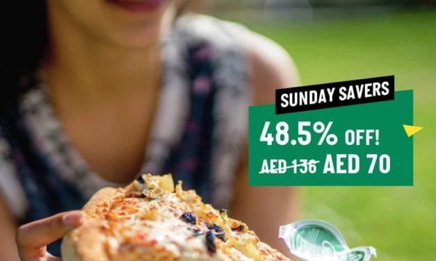 Sunday offer just AED 70 at PapaJohnsUAE
