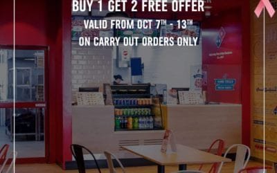Domino’s Buy 1 pizza and get 2 pizza FREE