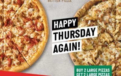Buy 2 Get 2 Free pizza bonanza! PapaJohnsUAE