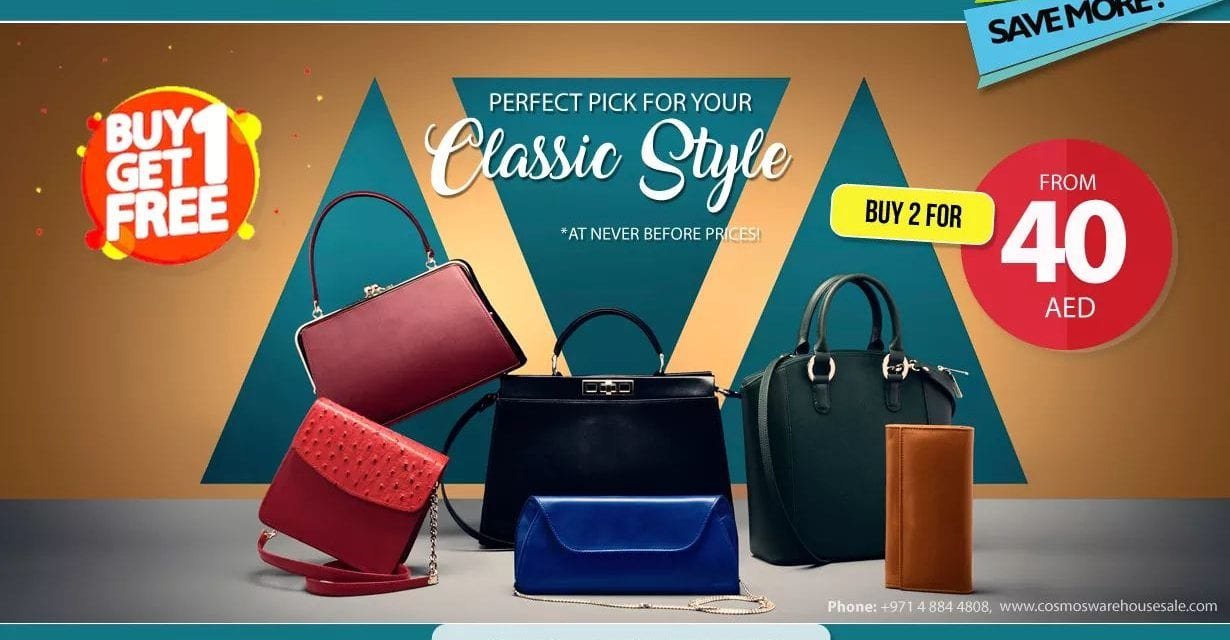 BUY 1 GET 1 FREE on Ladies Hand Bags. Cosmos Warehouse