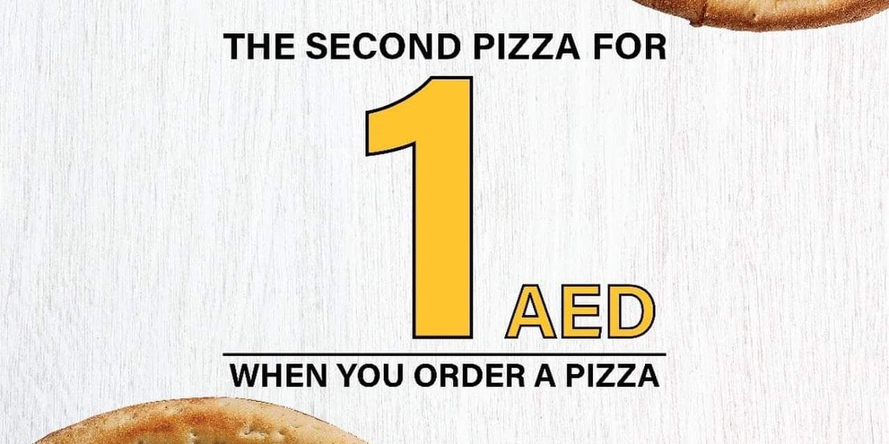 Get your pizza for only AED1 at Broccoli Pizza and Pasta