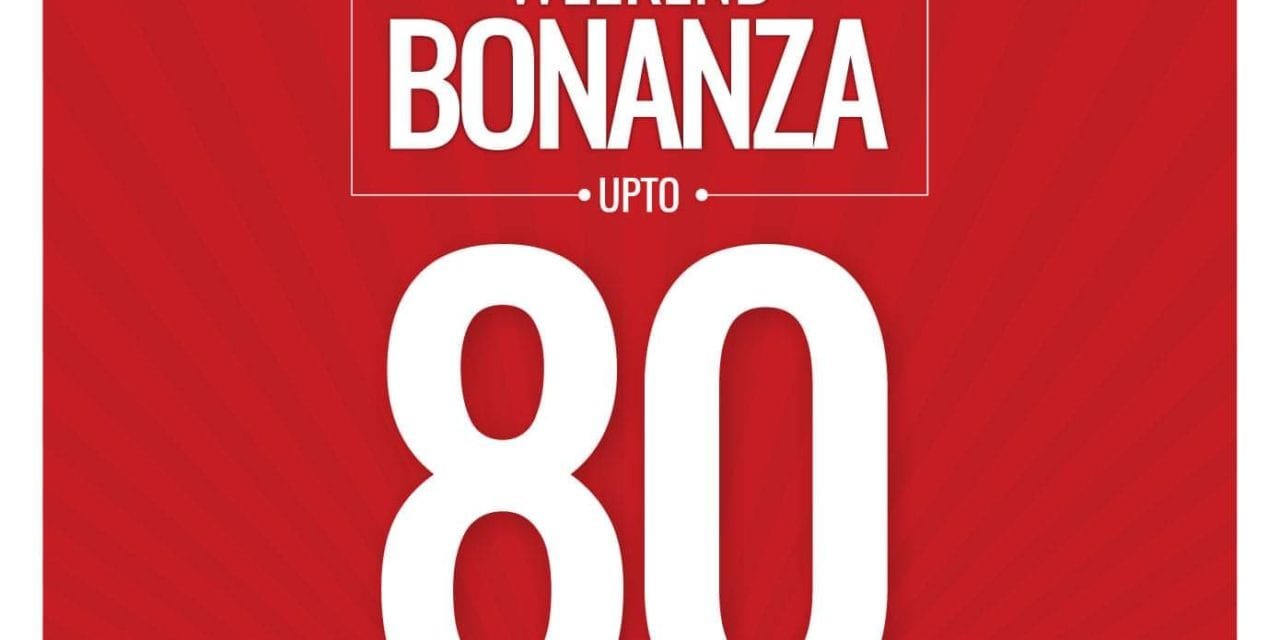 Weekend Bonanza is here! Get upto 80% off at Danube home