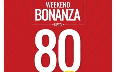 Weekend Bonanza is here! Get upto 80% off at Danube home