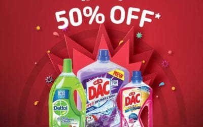 50% OFF on general home cleaning products at Carrefour