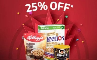 Enjoy 25% OFF on cereals today at Carrefour