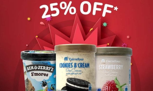 Enjoy 25% OFF on all ice cream at Carrefour
