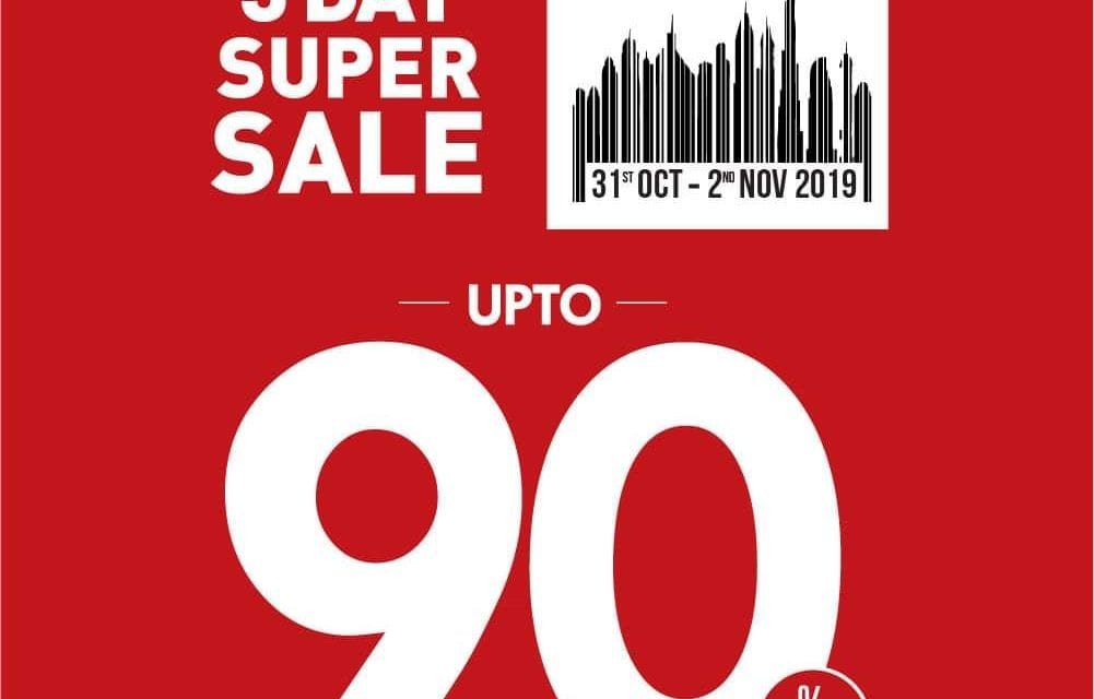 3 Super Sale! Get upto 90% off at Danube home