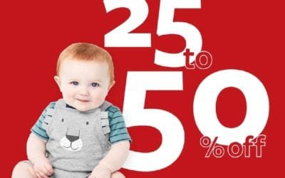 25% – 50% off! At Carter’s store