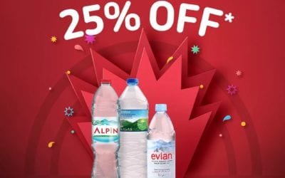 25% OFF on mineral water at Carrefour