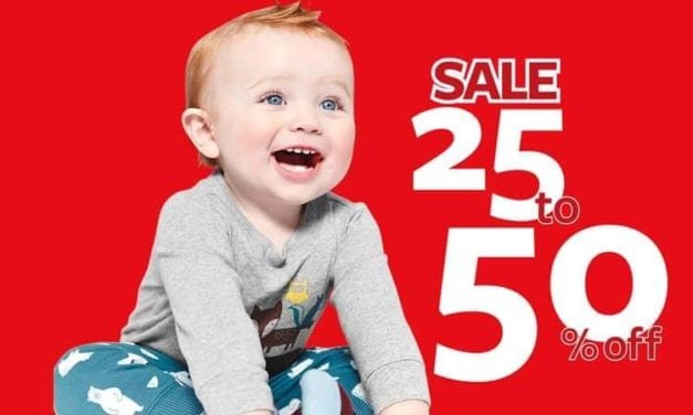 SALE-AWAY! 25%-50% off at Carter’s