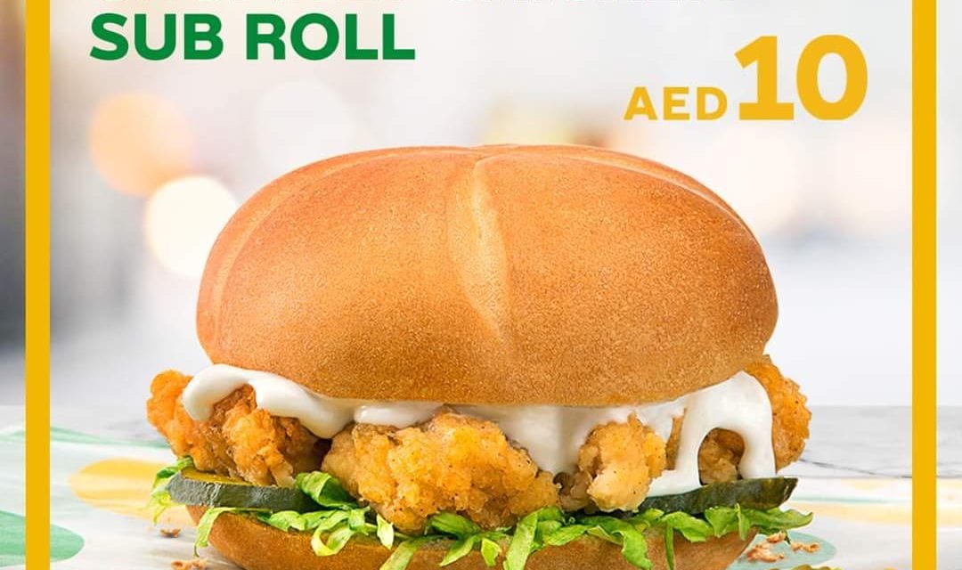 Sub Rolls today from only AED 10. Subway Arabia