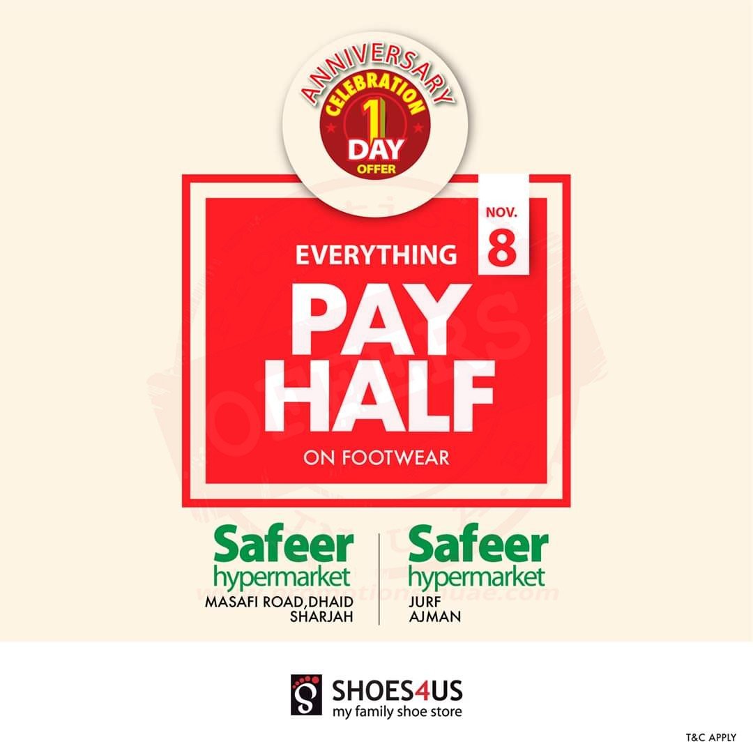 FB IMG 1573195642882 Pay Half offer on Everything at Shoes4us Store