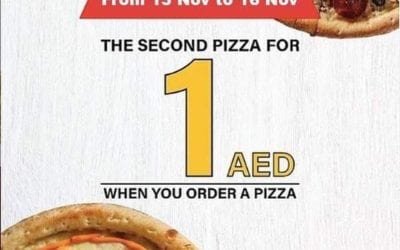 Pizza for only AED1 ?? At Broccoli Pizza and Pasta⁣