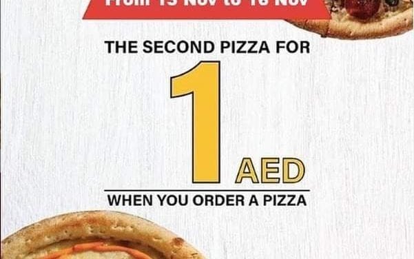 Pizza for only AED1 ?? At Broccoli Pizza and Pasta⁣
