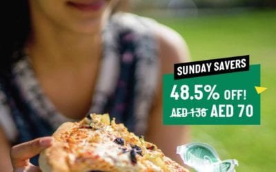 Sunday offer 2 Large Pizzas + 2.25L Pepsi for AED 70! PapaJohnsUAE