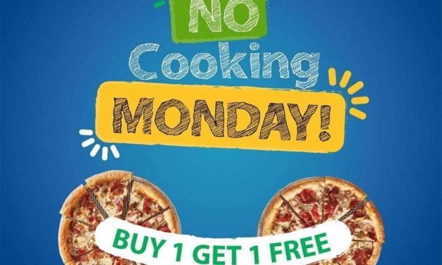 No cooking Monday ? Buy One Get One at Broccoli Pizza and Pasta