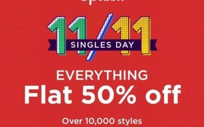 Singles Day Offer! Get Flat 50% Off On 10,000+ Styles. Splash Fashions