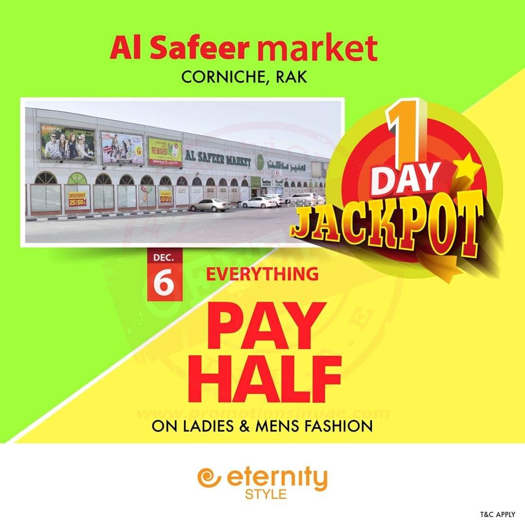 FB IMG 1575623507991 Jackpot Offer-Everything Pay Half!<br><br>One day Jackpot Offer is back! Visit Shoes4us Store on 6th December 2019