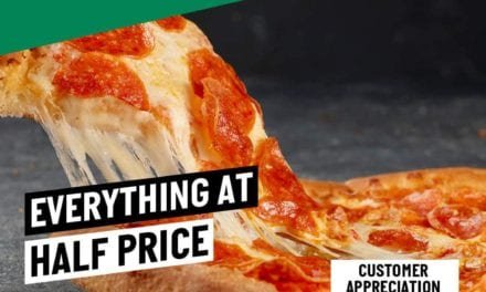 EVERYTHING AT HALF PRICE is back at Papa John’s Pizza