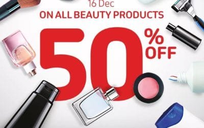 50% OFF* on all beauty brands! Shop at Carrefour