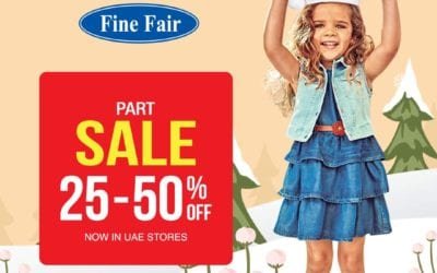 Part Sale 25% to 50% at Fine Fair store.