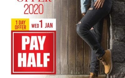 New Year Pay Half Offer at Shoes4us & Sixteen London