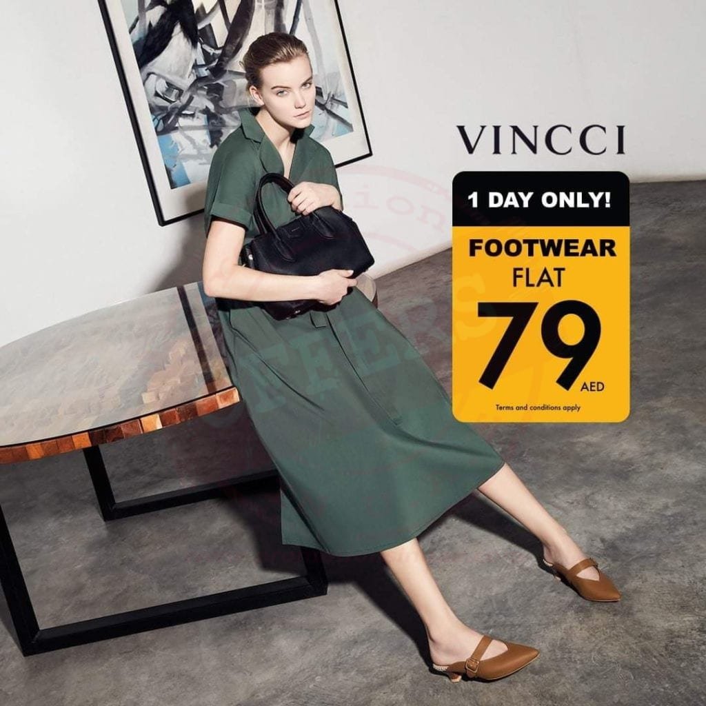 FB IMG 1578469019045 ALL Vincci shoes at AED 79! <br>Offer ONLY for a Day