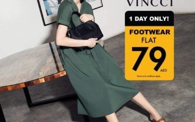 ALL Vincci shoes at AED 79! Offer ONLY for a Day