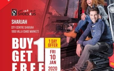 Weekend Sale at Shoes4us. Buy 1 Get 1 Free Offer